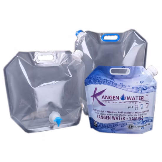 El jugo/las bebidas/el puré/la leche del papel de aluminio líquido plástico transparente se levantan la bolsa de la bolsa con el pico Doypack
