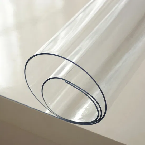 Película de PVC suave de plástico transparente cristalino de película súper transparente de 1mm 2mm 3mm para embalaje