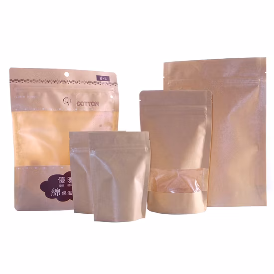 Dq Pack Bolsa de plástico reciclable con cierre de cremallera a prueba de olores con cremallera para nueces en polvo de albúmina